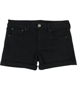 Solid Casual Denim Shorts