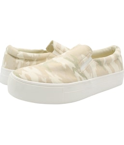 Camo Slip On Platform Sneakers