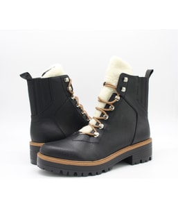 Side Zipper Combat Boots