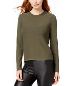 Chiffon Trimmed Knit Sweater