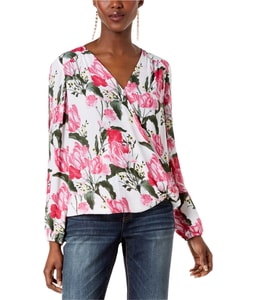 Floral Split Sleeve Shell Blouse