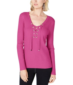 Ribbed Rhinestone Pullover Sweater