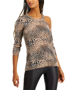 Asymmetrical Animal-Print One Shoulder Blouse