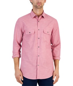 Heathered Button Up Shirt