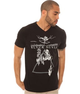 The Ninth Gate V Neck Graphic T-Shirt