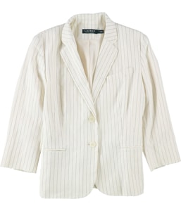 Pinstripe Two Button Blazer Jacket