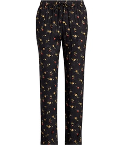 Floral Straight Leg Skinny Casual Pants