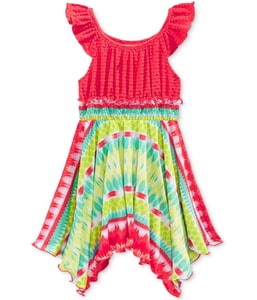 Flutter-Sleeve Tie Dye Tank Dress