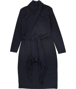 Belted Stretch Shirt Dress