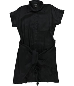 Tie Front Shirt Dress