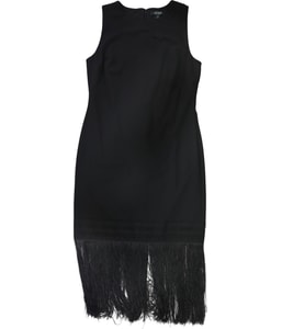Fringe Trim Cocktail Dress