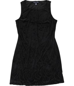 Burnout Velvet Sheath A-line Dress