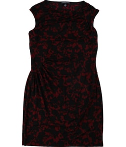 Floral-Print Sheath A-line Dress