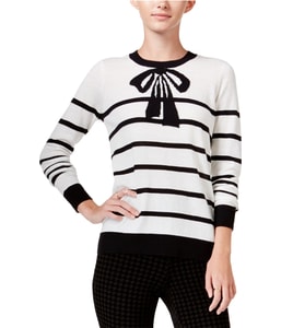 Striped Bow Knit Sweater