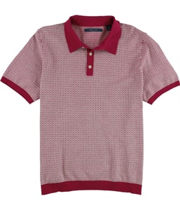 Tech Jacquard Geo Pattern Polo Shirt