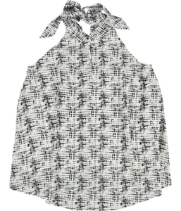 Tie Back Knit Blouse