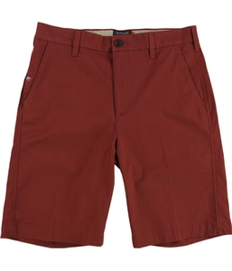 Flat Front Tie-Waist/Belted Casual Walking Shorts