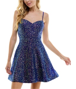 Sequined Fit & Flare Dress