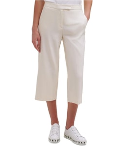 Stretch Straight Leg Cropped Dress Pants