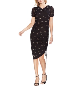 Floral Midi Asymmetrical Dress