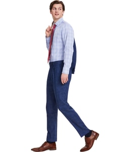 Solid Straight Leg Slacks Dress Pants