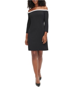 Off the Shoulder Bow Bodycon Dress