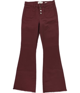 Frayed Hem Flare Regular Jeans