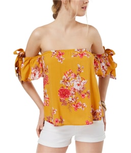 Tie-Sleeve Off the Shoulder Blouse