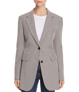 Super Cinched Plaid Blazer Jacket