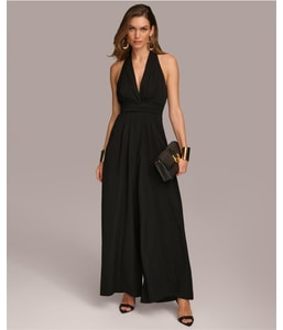 Wide Leg Halter Jumpsuit