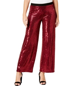Sequined Wide Leg Casual Pants