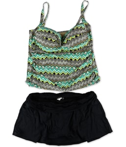 Sahara Chevron Skirt 2 Piece Tankini