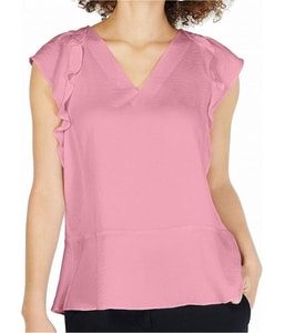Flutter Sleeve Ruffled Blouse