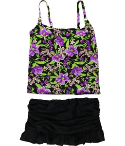 Floral Skirtini 2 Piece Tankini