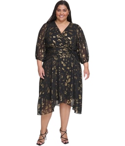 Side Twist Wrap Dress