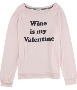 Wine Is My Valentine Pajama Sleep T-shirt
