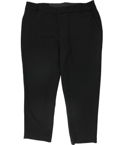 Solid Tapered Cropped Capri Casual Pants