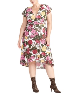 Floral Print High-Low Dress
