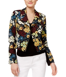 Textured Full-Zip Motorcycle Jacket