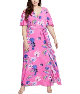 Ruffled Floral Maxi Dress