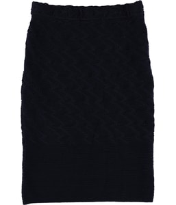 Textured A-line Pencil Skirt