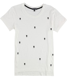 Small Embroidered Skulls Pajama Sleep T-shirt