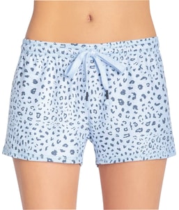 Cheetah on Blue Pajama Shorts