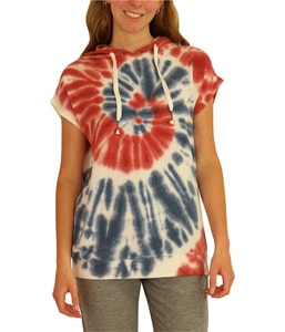 Red White&Blue Tye-Dye Pajama Sweatshirt Top