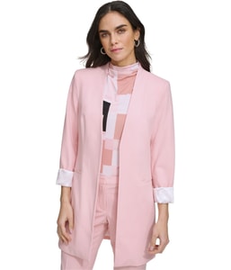 Open Front Long Blazer Jacket