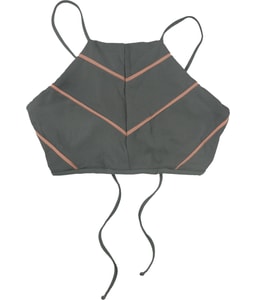Easton Glossy Pique Halter Swim Top