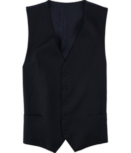 Plaid Five Button Vest