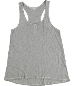 Heathered Henley Pajama Sleep Tank Top