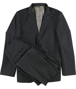 Solid Unfinished Two Button Formal Suit