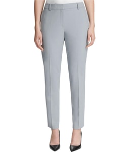 Fixed-Waist Straight Leg Skinny Dress Pants